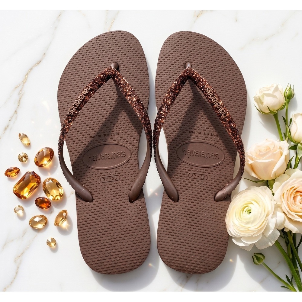 W's 7/8 | Havaianas Expresso Shimmer Luxe flip flops / sandals | SLGL0047